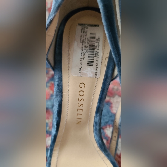 Chloe Gosselin Velvet Narcissus Open-Toe Heels - Picture 3 of 5